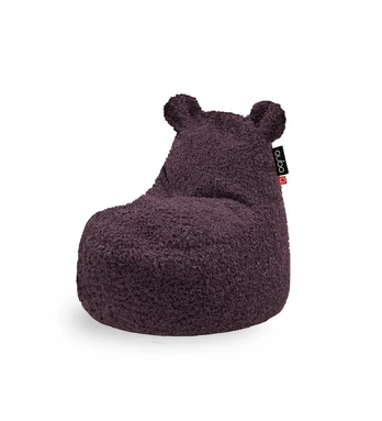 Qubo™ Teddy Currant FLUFFY FIT sėdmaišis