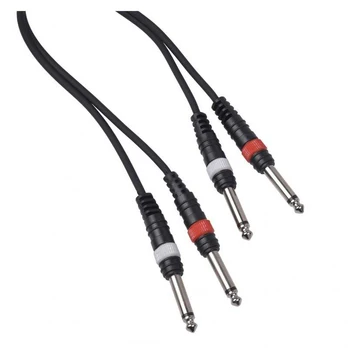 Jack CABLE4ME 2x mono jungtis 6,3 mm 2x lizdas mono 6,3 mm 6 m