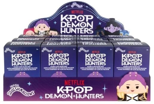 SQUISHMALLOWS KPOP DEMON HUNTERS CLIP-ON PLUSH ASS - assorted