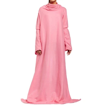Verk Group Large warm fleece reading blanket with sleeves