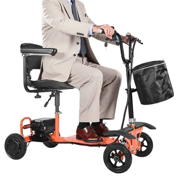 Keturratis sulankstomas elektrinis motoroleris