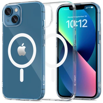 Skaidrus dėklas Apple iPhone 13 Mini telefonui "Tech-Protect Flexair Magsafe"
