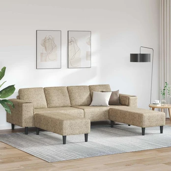 Svetainės sofa 3 pcs Šviesiai pilka