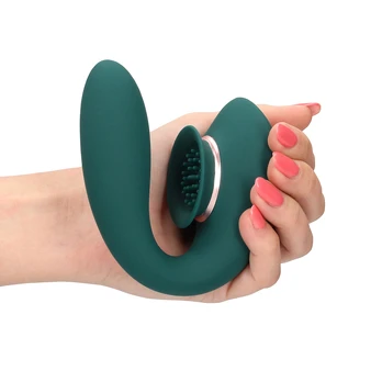 Innovation By Shots Twitch 3 - Rechargeable Vibrator and Suction - Forest Žalias