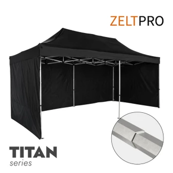 Kiemo palapinė 4x8 Juoda Zeltpro TITAN