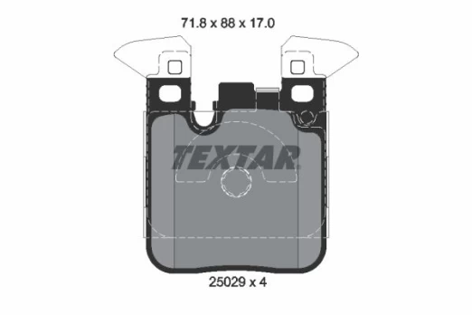 TEXTAR 2502902 Brake pad set