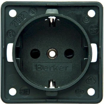 Berker Lizdas Integro SCHUKO antracito mat (0941852505)