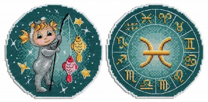 Zodiac signs. Pisces. SR-698
