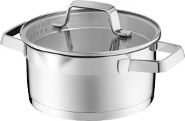 Puodas su dangteliu do odcedzania Kitchen Pro 18 cm AMBITION kaina