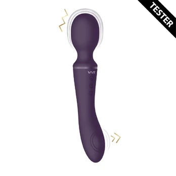 Enora Wand Multi-Function Silicone Intimate Massager Purple Tester