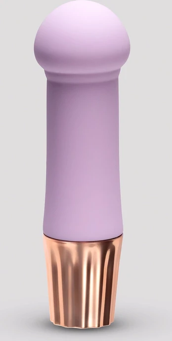 Crushious Mellow Puff Mini Wand - Lavender, 10 Vibration Modes, 11 cm