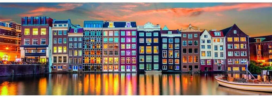 Clementoni CLE puzzle 1000 PanoramaComp.BrightAmsterd.39897