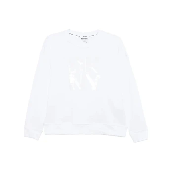 Megztinis moterims, Balta, Dkny sequin logo pullover