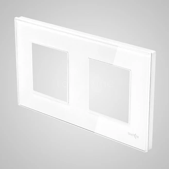 Touchme Dvigubas stiklo rėmas baltas (TM716W)