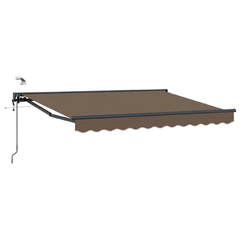Elektrinė ištraukiama pavėsinė Taupe 5 × 3,5 m