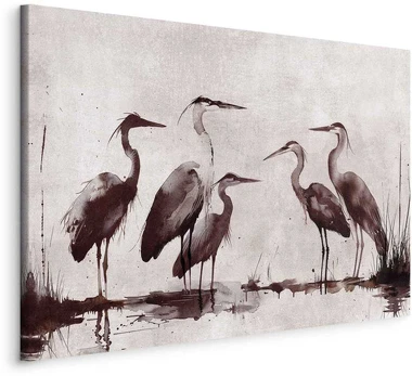 Artgeist Paveikslas - Herons painted with ink