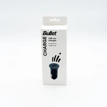 „Bullet“ auto. įkroviklis USB 2,4A