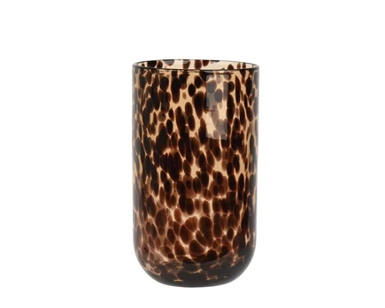 Vaza Decoris 741018, 26 cm, skaidri/ruda