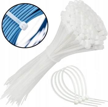 Nylon Cable Ties 3.6 x 200 mm, 100 pcs, Baltas