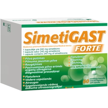 SIMETIGAST FORTE, 240mg, 60 kaps.