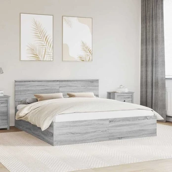 Lovos rėmas Pilkas Sonoma 200 x 200 cm Apdirbta mediena