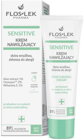 Drėkinamasis veido kremas Floslek Sensitive 50ml