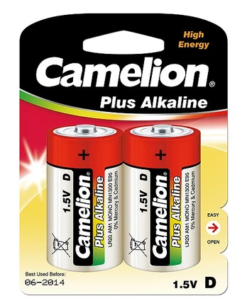 Elementai „ALKALINE" LR20-BP2 D 2 vnt.