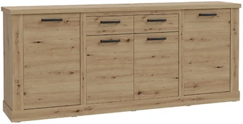 Komoda Forte Arezzo, ąžuolo, 212.9 cm x 41.3 cm x 90.3 cm kaina