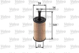 Alyvos filtras VALEO 586509