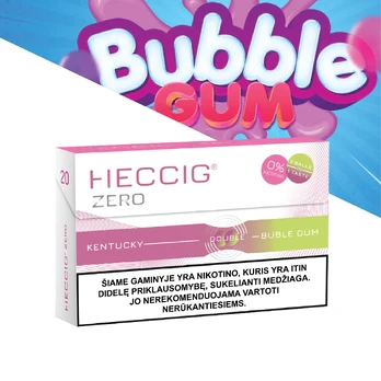 Heccig Zero Bubble Gum kaitinančios lazdelės