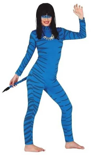 Fiesta Mėlyna Feline kostume