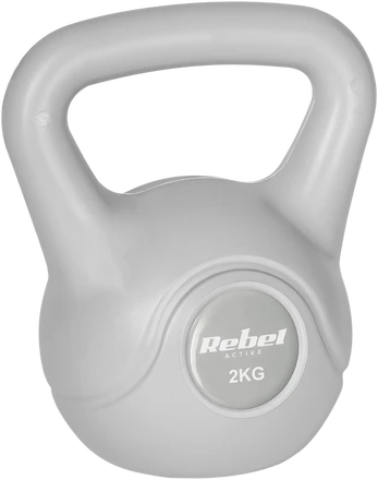 Kettlebell bitumiczny 2kg pilka REBEL ACTIVE