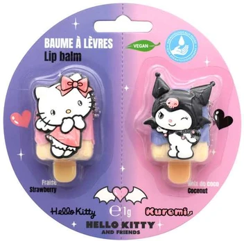 Take Care Hello Kitty & Kuromi set 2 lip balms