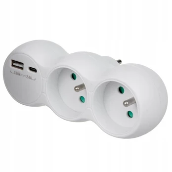 Maclean Mce339 E Lizdas su 2 Usb-a/c prievadais
