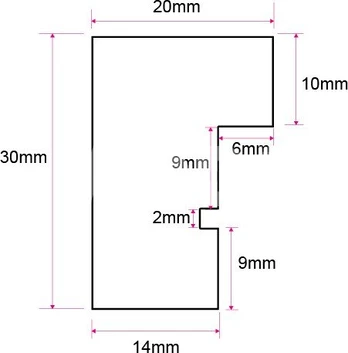Focus Dahlia UV Glass Black 30x40/PP 20x30