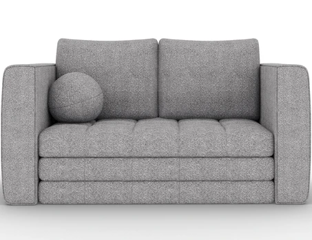 Kastol sofa bed, gray bouclé, Modern, Gray