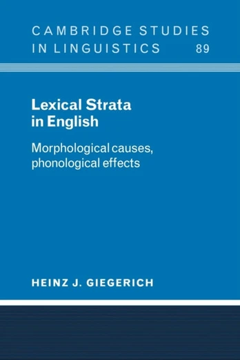 Lexical Strata in English