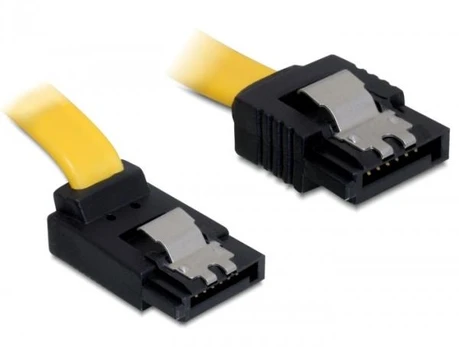 DELOCK Cable SATA 6Gb/s 50cm aukštyn/tiesus metalinis