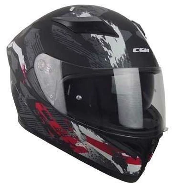 Šalmas CGM 316X SPEED SPRAY uždaras juodas / raudonas matinis