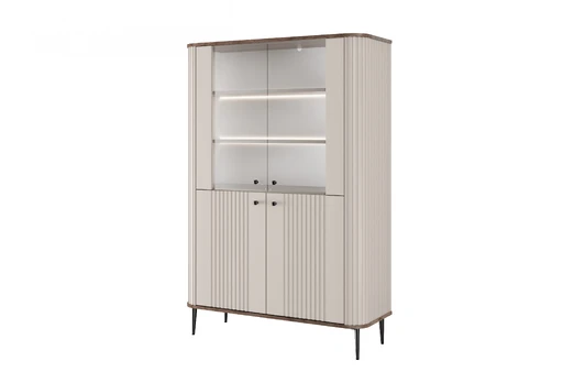 Vitrine Vesper - Cashmere / Nut / Black Legs