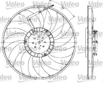 Ventiliatorius, radiatoriaus VALEO 698610 kaina