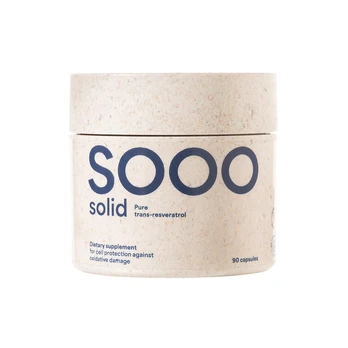 SOOO solid: Trans-resveratrolis 99.42% grynumo, 350 mg N90