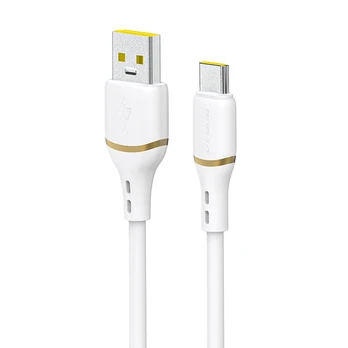 Dudao L25T USB-A - USB-C Silicone Cable 5A 1m - Baltas