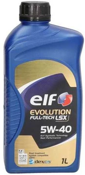 Variklių alyva ELF EVOLUTION (1L) 5W40 EVO FULLTECH LSX 5W40 1L