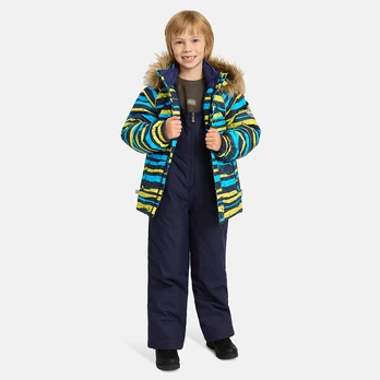 Huppa Berniukų žieminis komplektas WINTER, blue pattern/ navy