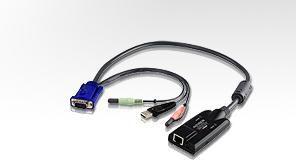 KVM Modules & Accessories USB - VGA to Cat5e/6 KVM Adapteris Cable (CPU Module), with Audio & Virtual Media Support ATEN