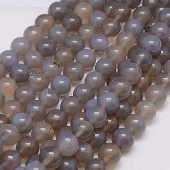 Agato karoliukų gija 10 mm