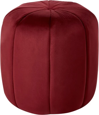 Beliani Pufas SELBY, aksominis, bordo