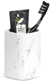 Ceramiczny kubek na szczoteczki MARBLE