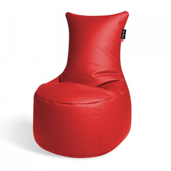 Sėdmaišis Qubo™ Muff, dirbtinė oda, raudonas